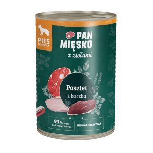 12x400g Pan Mięsko Dog Paté met eend natvoer voor honden