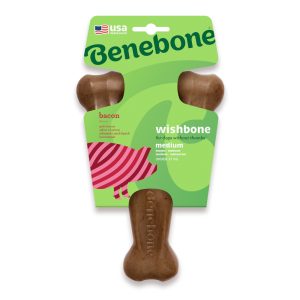 Benebone Wishbone Bacon Medium kauwspeeltje voor honden