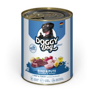 24x800g Doggy Dog Adult Rund & Kalkoen natvoer voor honden