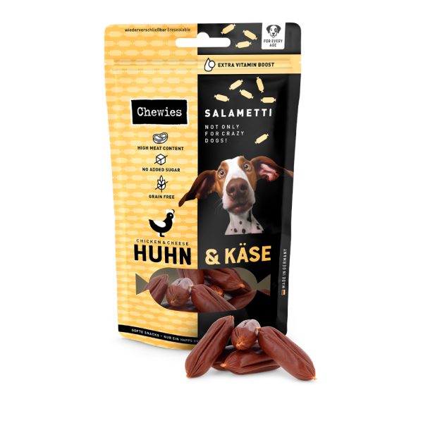 60g Kip & Kaas Kaas Salametti hondensnack