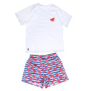 TIAKI Pet & Ouder pyjama in partnerlook, meloen - Pyjama's voor hondenouders: Maat S