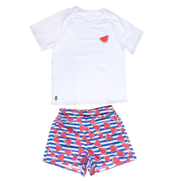 TIAKI Pet & Ouder pyjama in partnerlook, meloen - Pyjama's voor hondenouders: Maat S