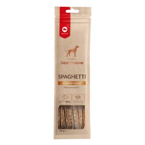 Voordeelpakket: 3x40g Maced Super Premium Varkensvlees Spaghetti Hondensnacks