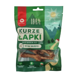Voordeelpakket: 3x5 stuks (225g) Maced Natural Kippenpootjes hondensnacks