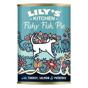 Lily's Kitchen graanvrije menu's voor honden 400 g - voordeelverpakking: 24 x 400 g kalkoen, zalm & haring