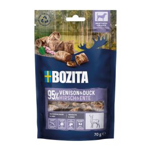 Voordeelpakket: 2x70g Bozita Meaty Bites Venison Eend hondensnacks