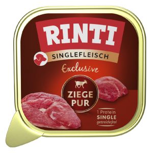 10x150g RINTI Single Meat Exclusive Geit nat hondenvoer