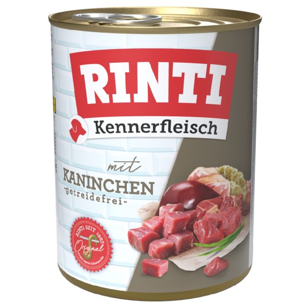 Voordeelpakket RINTI Vlees voor fijnproevers 24 x 800 g - Konijn