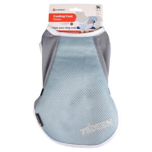 Flamingo Fronzen hondenjas, blauw/grijs maat S: 30cm ruglengte hond