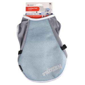 Flamingo Fronzen hondenjas, blauw/grijs maat M: 35cm ruglengte hond