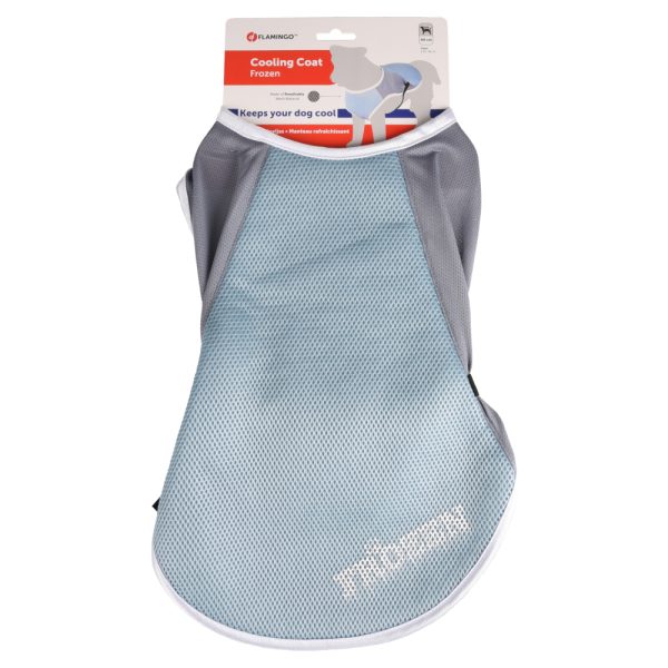 Flamingo Fronzen hondenjas, blauw/grijs maat L: 40cm ruglengte hond