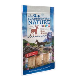 45g Scandinavian Nature kauwsticks, 3 stuks herten hondensnacks