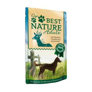 12 x 150g Best Nature hondenvoer Wild & Noodles natvoer voor honden