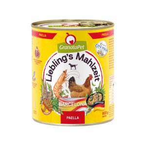 6 x 800g Granatapet Lievelingsmaaltijd City Tour Barcelona nat hondenvoer