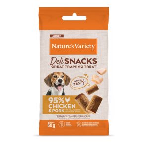 Voordeelpakket: 36 x 50 g Nature's Variety Deli Snacks Adult Kip & Lam Hondensnacks