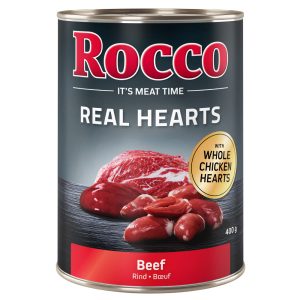 24x400g Real Hearts Rund met hele Kippenharten Rocco Hondenvoer
