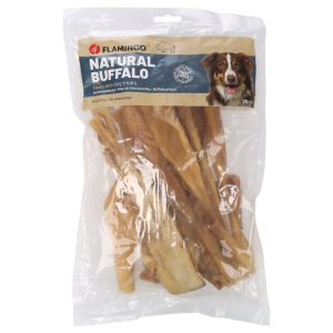 400g (25cm) Flamingo natuurlijke snack buffelhuid hondensnacks