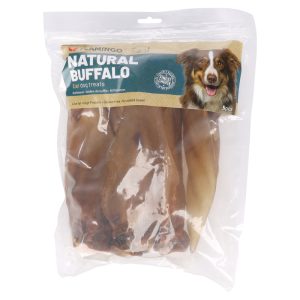 5st Flamingo Nature Snack buffel oren met vlees voor honden