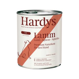 6x 800g Hardys Pure Lam natvoer voor honden