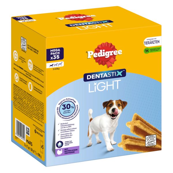35 stuks Pedigree Dentastix Light: Dental Chews voor kleine honden (5 -10kg) hondensnacks