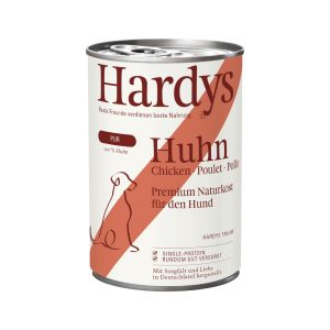 Voordeelverpakking: 24x 400g Hardys Pure Kip natvoer voor honden