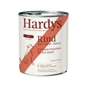 6x 800g Hardys Pure Rund natvoer voor honden