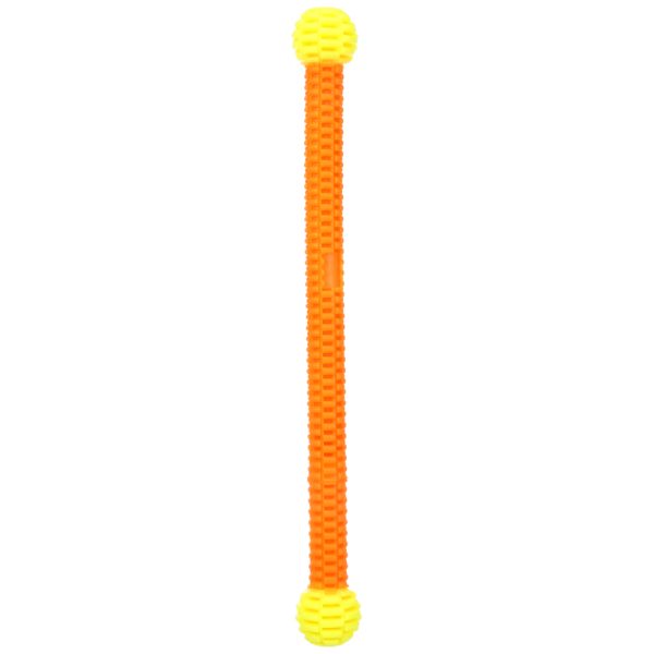 Flamingo hondenspeeltje Lipa stok met 2 ballen Ø4.9x45.8cm