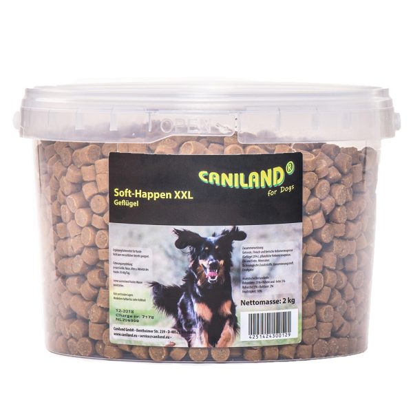 2x2kg Soft Gevogelte-Trainees XXL-Emmer Canibit Hondensnacks