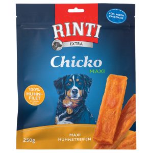 2x250g Chicko Gevogelte Maxi Kippenrepen RINTI Hondensnacks