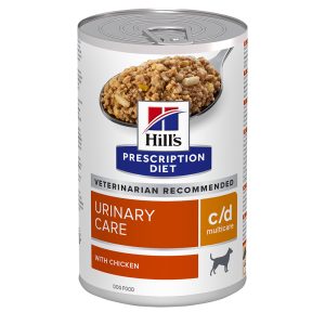 24x370 g C/D Urinary Care met Kip Hill's Prescription Diet Hondenvoer