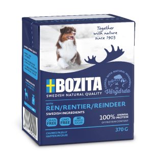 Bozita Hapjes in Gelei 24 x 370 g Hondenvoer - Rendier