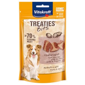 2x120g Treaties Bits Leverworst Vitakraft Hondensnacks