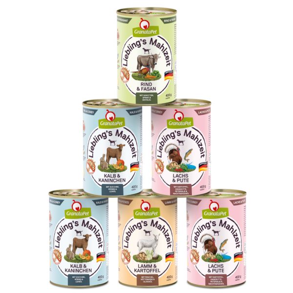 6x400g GranataPet Lievelings Maaltijd Hondenvoer