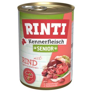 RINTI "Kennerfleisch" Senior 6 x 400 g - 12 x 400 g Rund