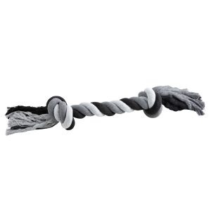 Hondenspeeltje Floss Boss Dental Rope extra heavy, zwart-grijs