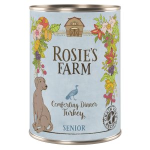 Voordeelpakket Rosie's Farm Senior 24 x 400 g Hondenvoer - Senior Kalkoen