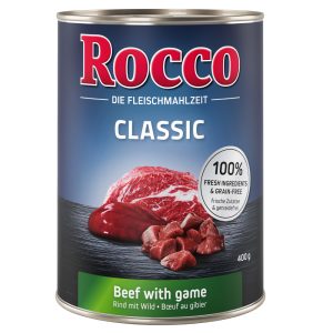 Probeer nu: 1 Rocco blik 400 Hondenvoer - Classic Wild
