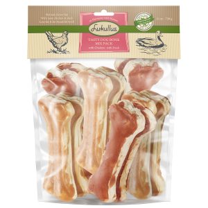 750 g Lukullus Big Pack hondensnacks - Mix kip en eend 15 cm