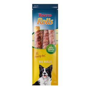 315g Rocco Big Rolls Met Eendenborstfilet Hondensnack