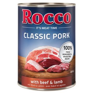 24x400g Rund & Lam Classic Pork Rocco Hondenvoer