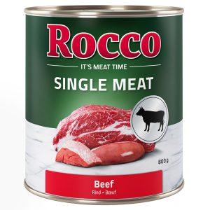 Voordeelpakket Rocco Single Meat 24 x 800 g - Rund