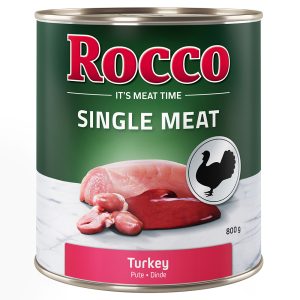 Voordeelpakket Rocco Single Meat 24 x 800 g - Kalkoen