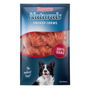 200 stuks Runderoren Gerookt Rocco Hondensnacks