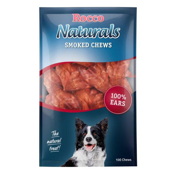 100 stuks Runderoren Gerookt Rocco Hondensnacks
