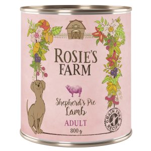 6x800g Adult Lam Rosie's Farm Hondenvoer nat