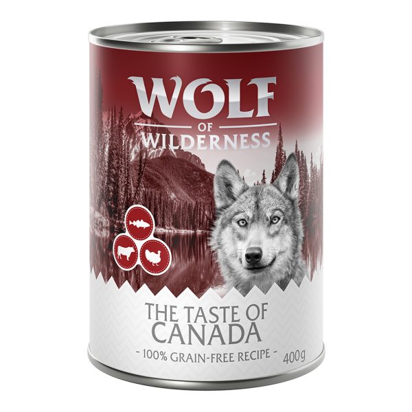 6x400g The Taste Of Canada Wolf of Wilderness Hondenvoer