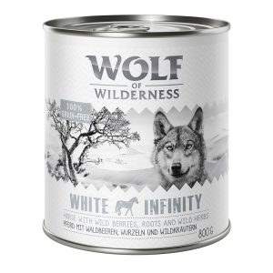 24x800g White Infinity Paard Wolf of Wilderness Hondenvoer