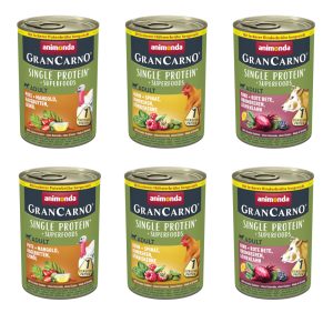 6x400g animonda GranCarno Adult Superfoods Gemengd Pakket Natvoer Hond
