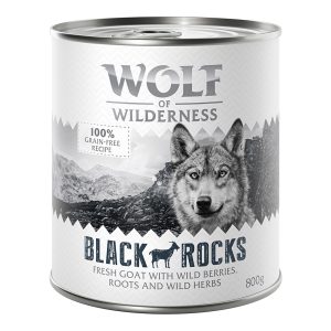 Voordeelpakket Wolf of Wilderness 24 x 800 g - Black Rocks - Geit