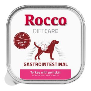 10x150g Rocco Diet Care Gastro Intestinal Kalkoen met Pompoen Kuipje Hondennatvoer
